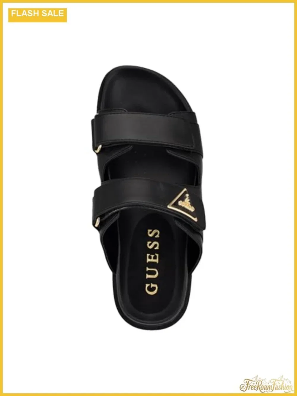 Faux Leather Platform Sandal Adjustable Double Strap Slip-On Casual